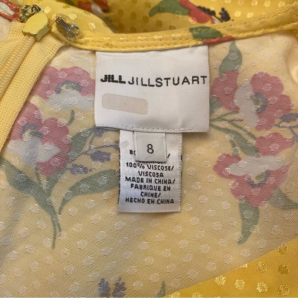 Jill Jill Stewart Puff Sleeve Floral Dress Size 8 - Picture 8 of 8